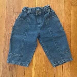 Fostered collection denim cargo pants 2T